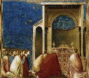 GIOTTO di Bondone The Suitors Praying oil on canvas